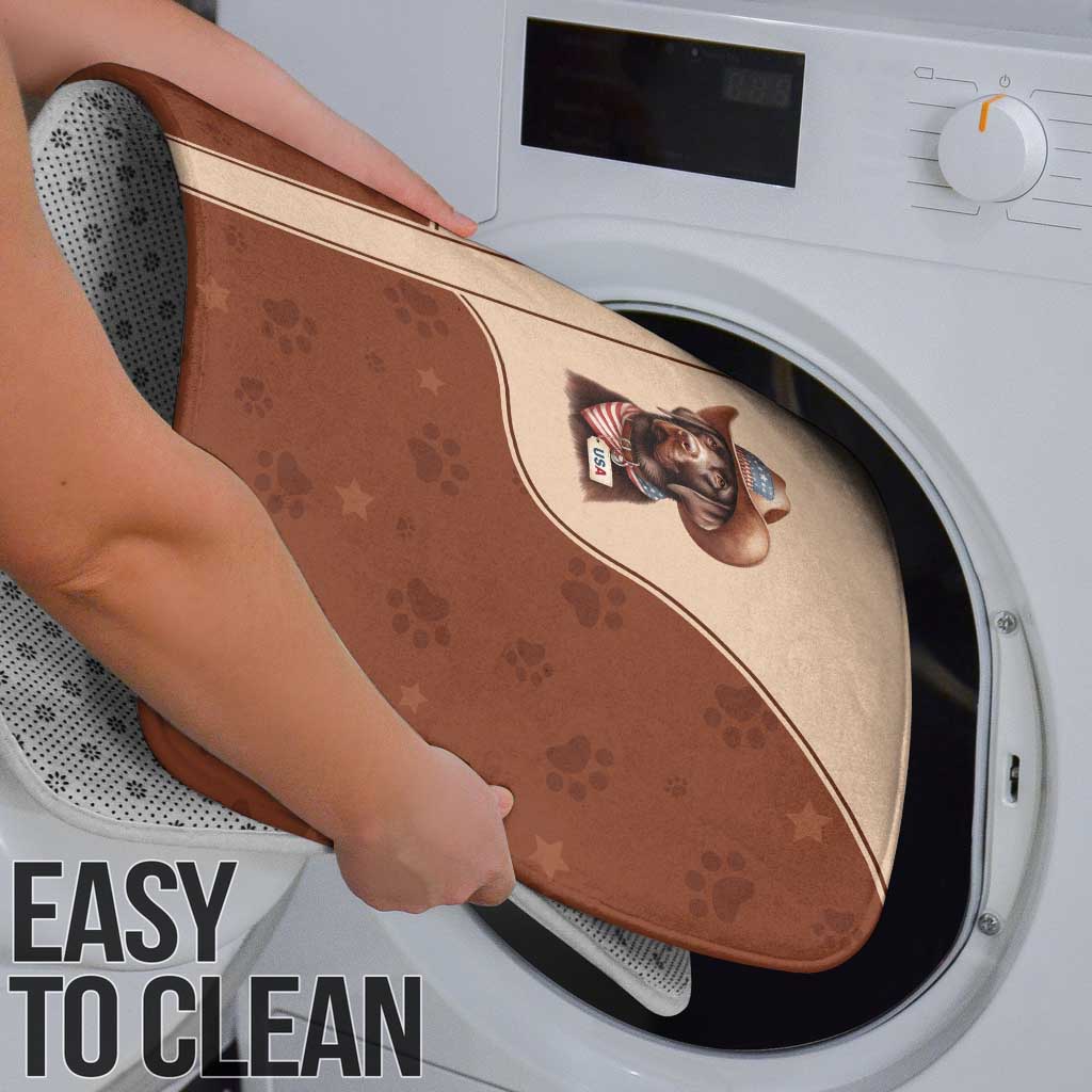 Cowdog Bathroom Set Cowboy Patriotic Labrador Western Yoke - Wonder Print Shop