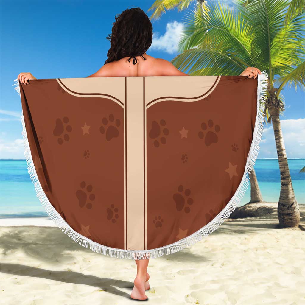 Cowdog Beach Blanket Cowboy Patriotic Labrador Western Yoke - Wonder Print Shop