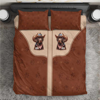 Cowdog Bedding Set Cowboy Patriotic Labrador Western Yoke - Wonder Print Shop