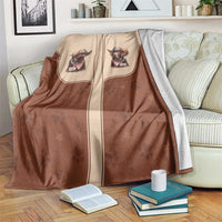 Cowdog Blanket Cowboy Patriotic Labrador Western Yoke - Wonder Print Shop