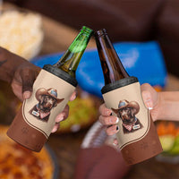 Cowdog 4 in 1 Can Cooler Tumbler Cowboy Patriotic Labrador Western Yoke - Wonder Print Shop