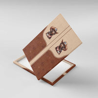 Cowdog Canvas Wall Art Cowboy Patriotic Labrador Western Yoke - Wonder Print Shop