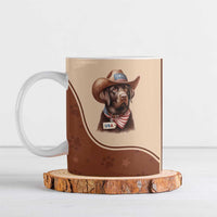 Cowdog Ceramic Mug Cowboy Patriotic Labrador Western Yoke - Wonder Print Shop