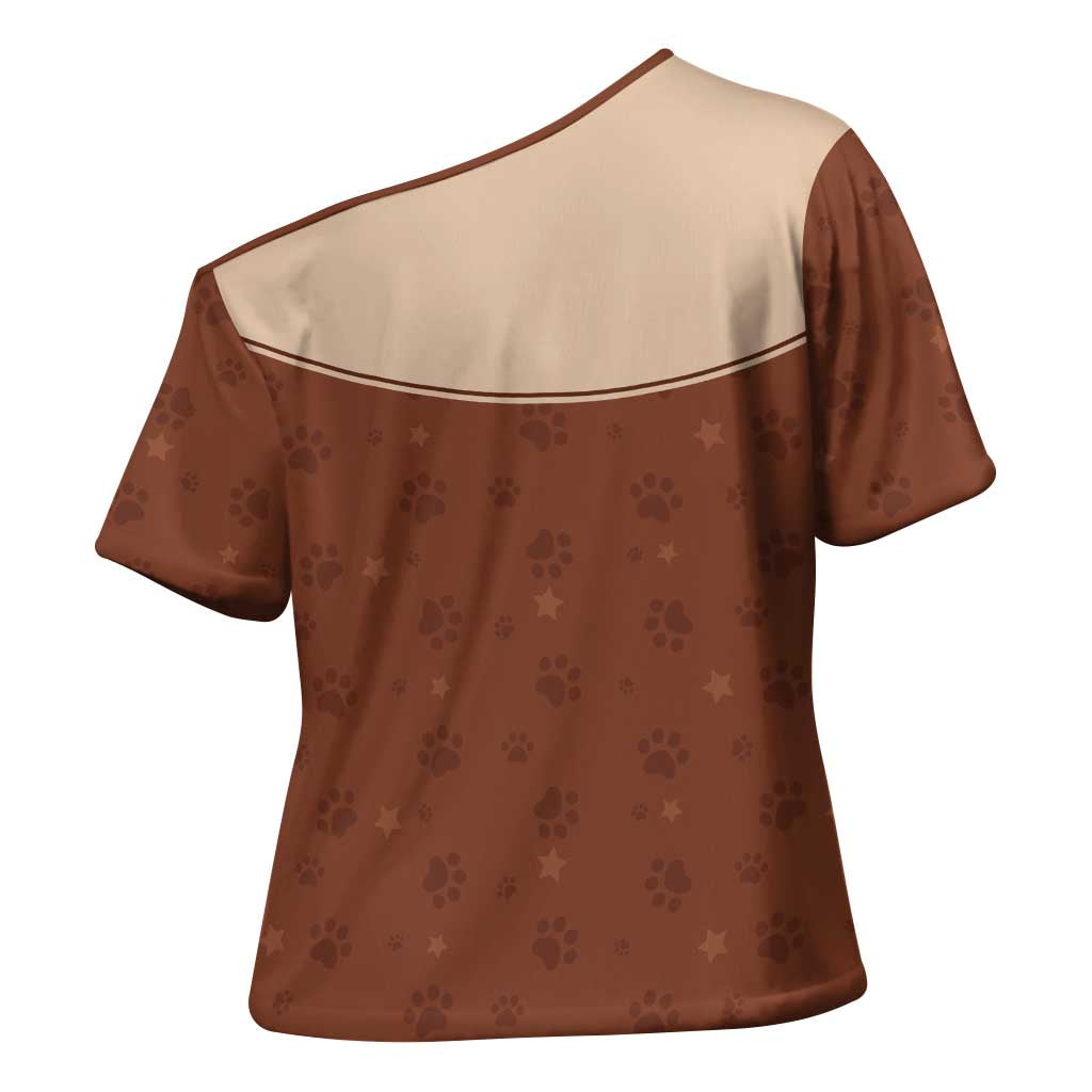 Cowdog Cross Shoulder Shirt Cowboy Patriotic Labrador Western Yoke - Wonder Print Shop