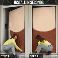 Cowdog Door Cover Cowboy Patriotic Labrador Western Yoke - Wonder Print Shop