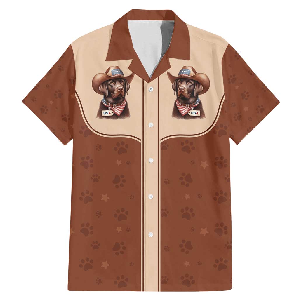 Cowdog Family Matching Mermaid Dress and Hawaiian Shirt Cowboy Patriotic Labrador Western Yoke - Wonder Print Shop