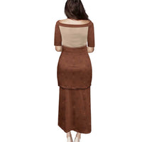 Cowdog Family Matching Puletasi and Hawaiian Shirt Cowboy Patriotic Labrador Western Yoke - Wonder Print Shop