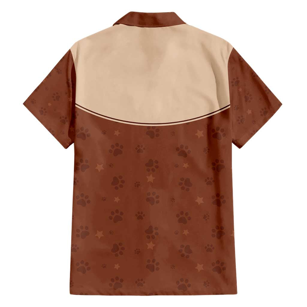 Cowdog Family Matching Short Sleeve Bodycon Dress and Hawaiian Shirt Cowboy Patriotic Labrador Western Yoke - Wonder Print Shop