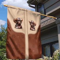 Cowdog Garden Flag Cowboy Patriotic Labrador Western Yoke - Wonder Print Shop