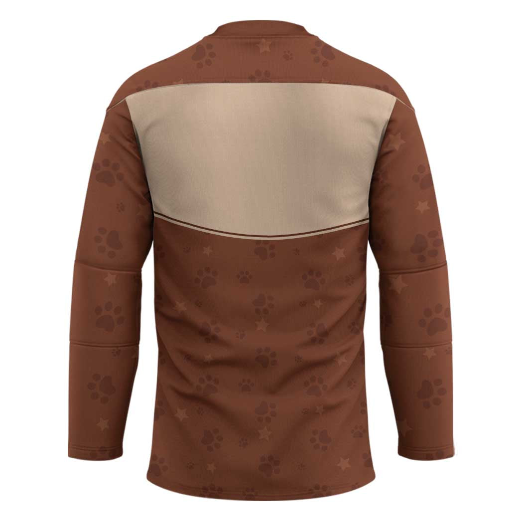 Cowdog Hockey Jersey Cowboy Patriotic Labrador Western Yoke - Wonder Print Shop