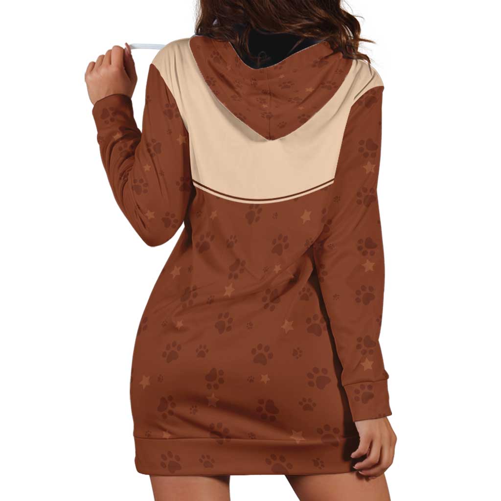 Cowdog Hoodie Dress Cowboy Patriotic Labrador Western Yoke - Wonder Print Shop