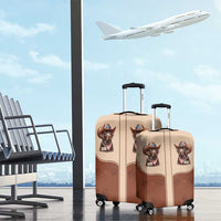 Cowdog Luggage Cover Cowboy Patriotic Labrador Western Yoke - Wonder Print Shop