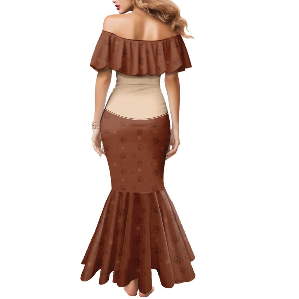 Cowdog Mermaid Dress Cowboy Patriotic Labrador Western Yoke - Wonder Print Shop