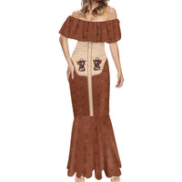 Cowdog Mermaid Dress Cowboy Patriotic Labrador Western Yoke - Wonder Print Shop