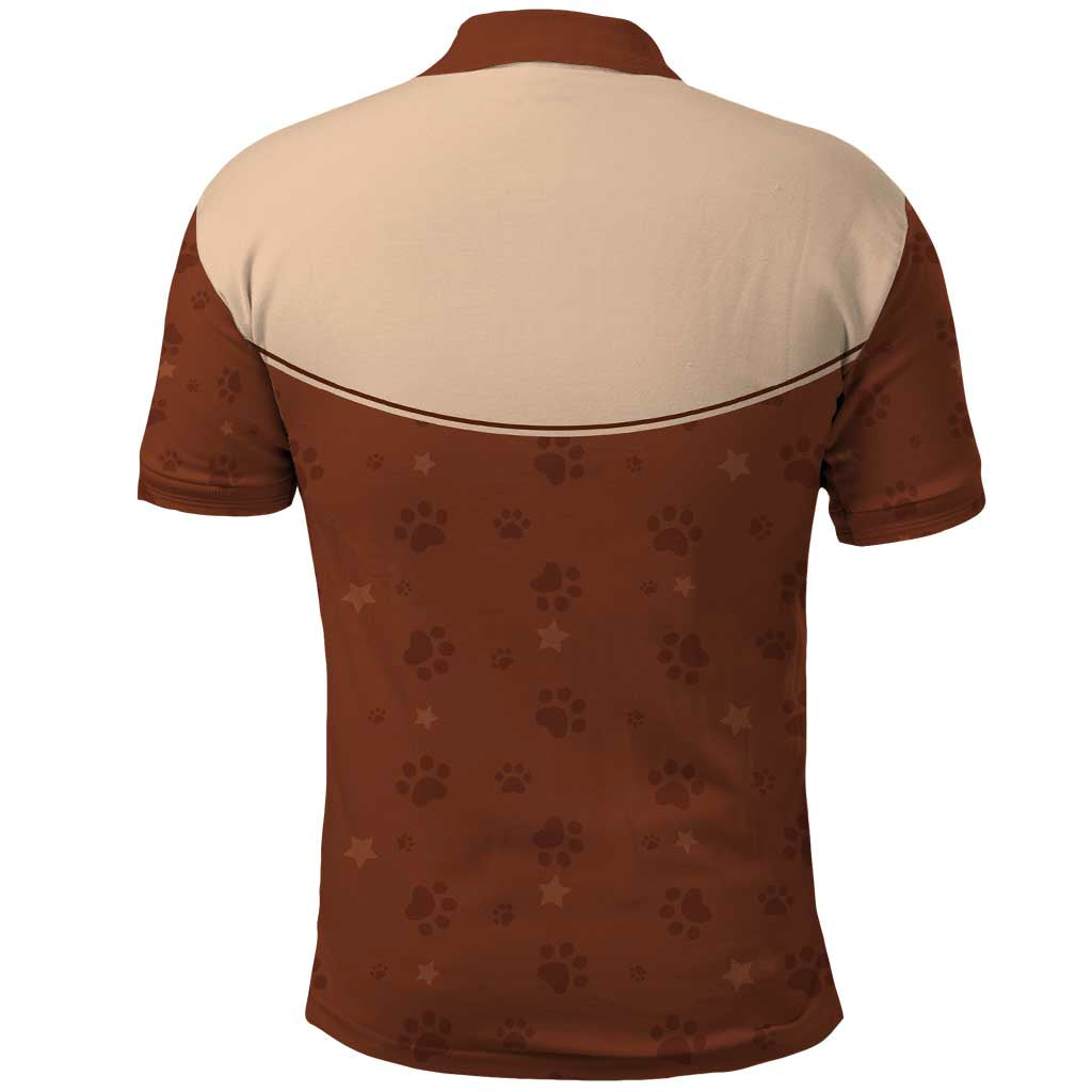 Cowdog Polo Shirt Cowboy Patriotic Labrador Western Yoke - Wonder Print Shop