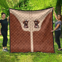 Cowdog Quilt Cowboy Patriotic Labrador Western Yoke - Wonder Print Shop