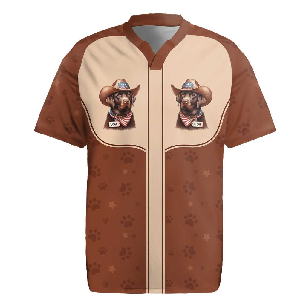 Cowdog Rugby Jersey Cowboy Patriotic Labrador Western Yoke - Wonder Print Shop