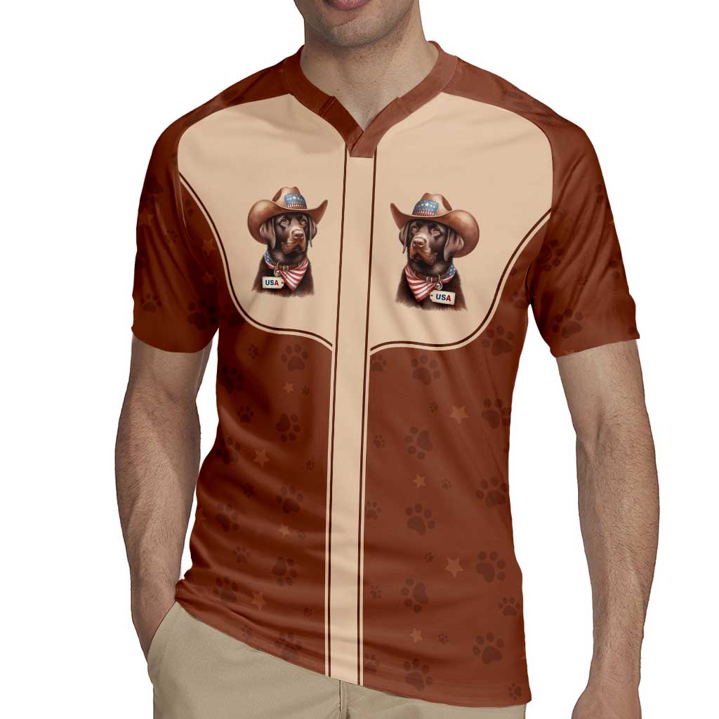 Cowdog Rugby Jersey Cowboy Patriotic Labrador Western Yoke - Wonder Print Shop