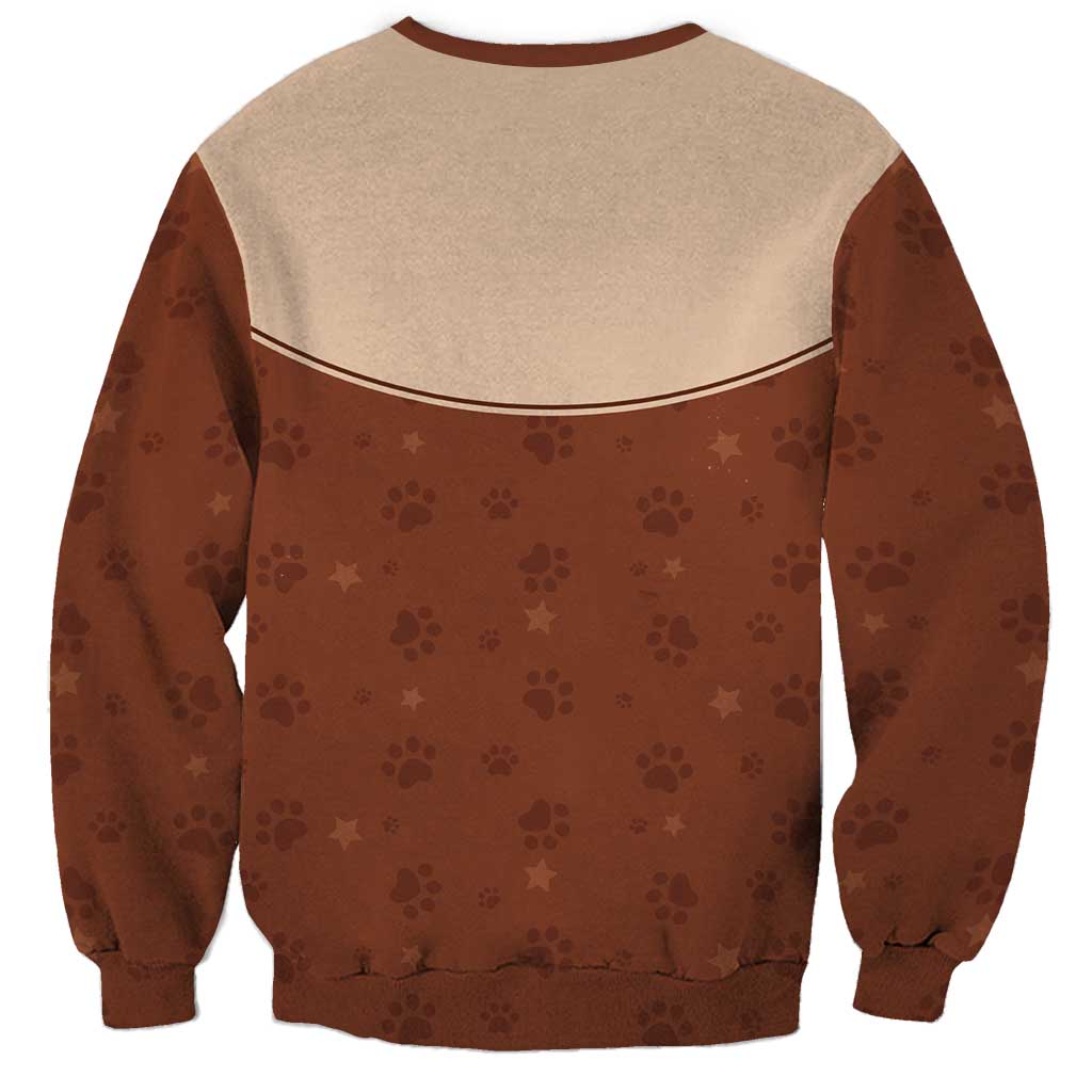 Cowdog Sweatshirt Cowboy Patriotic Labrador Western Yoke - Wonder Print Shop