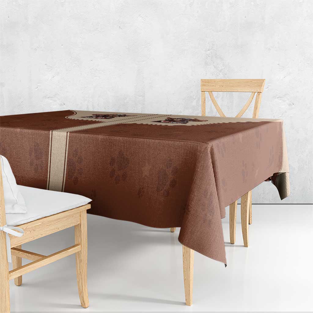 Cowdog Tablecloth Cowboy Patriotic Labrador Western Yoke - Wonder Print Shop