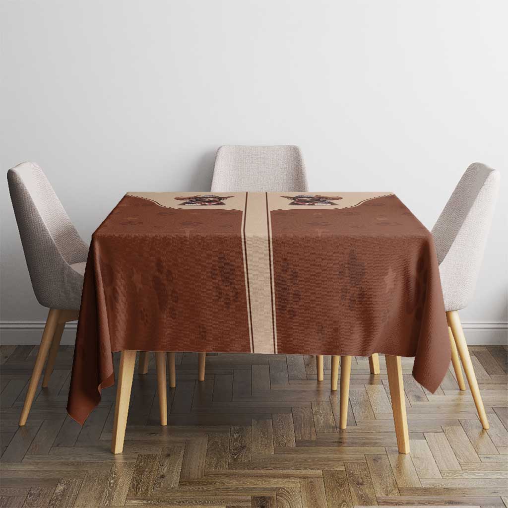 Cowdog Tablecloth Cowboy Patriotic Labrador Western Yoke - Wonder Print Shop