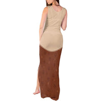 Cowdog Tank Maxi Dress Cowboy Patriotic Labrador Western Yoke - Wonder Print Shop