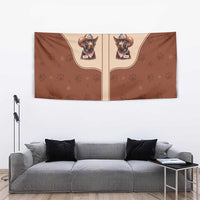 Cowdog Tapestry Cowboy Patriotic Labrador Western Yoke - Wonder Print Shop
