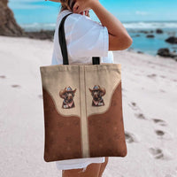 Cowdog Tote Bag Cowboy Patriotic Labrador Western Yoke - Wonder Print Shop