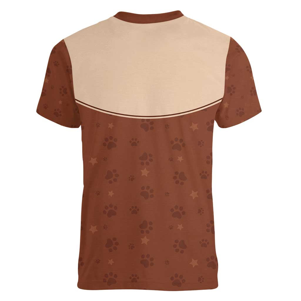 Cowdog Women V-Neck T-Shirt Cowboy Patriotic Labrador Western Yoke - Wonder Print Shop