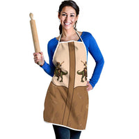 Cowgirl Dinosaur Apron Retro Western Yoke - Wonder Print Shop