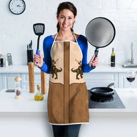 Cowgirl Dinosaur Apron Retro Western Yoke - Wonder Print Shop