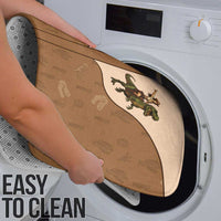 Cowgirl Dinosaur Bathroom Set Retro Western Yoke - Wonder Print Shop