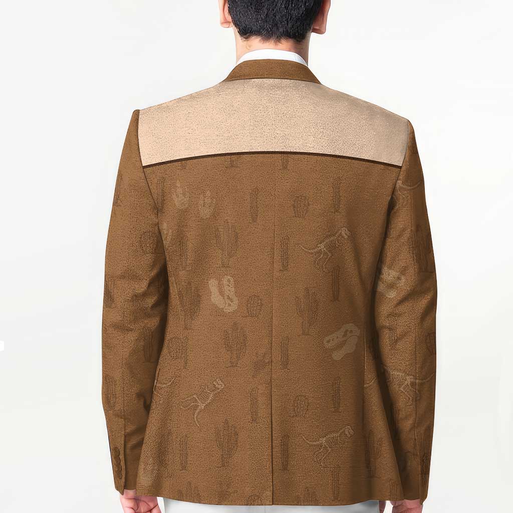 Cowgirl Dinosaur Blazer Retro Western Yoke - Wonder Print Shop