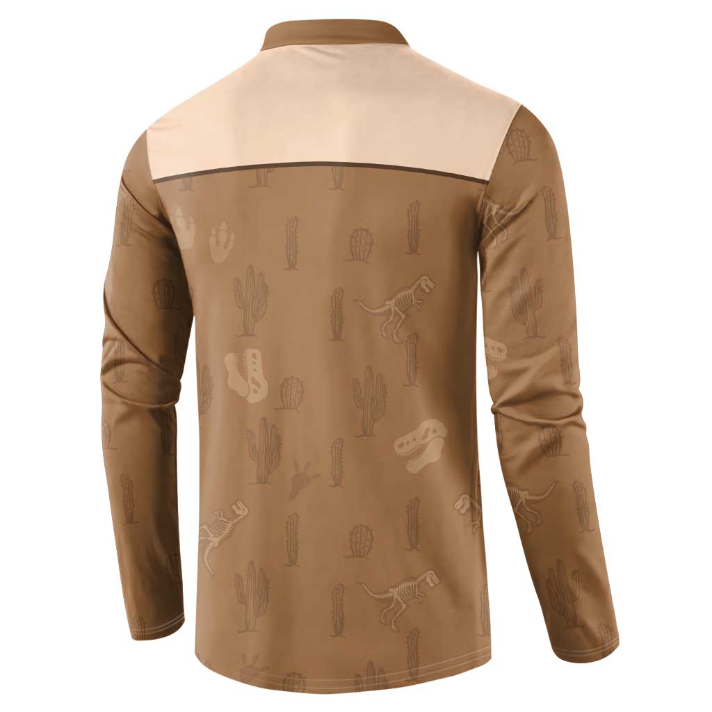 Cowgirl Dinosaur Button Sweatshirt Retro Western Yoke - Wonder Print Shop