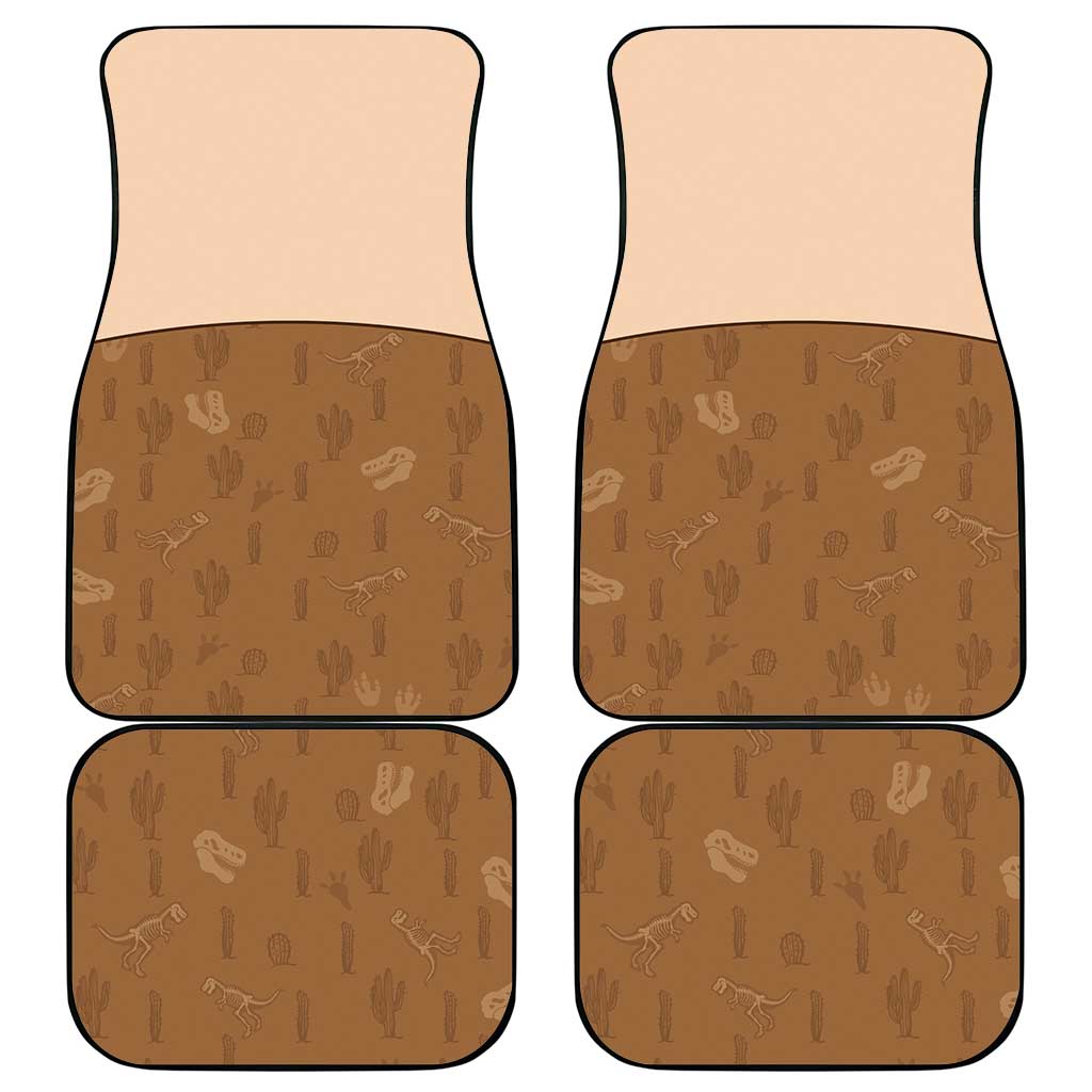 Cowgirl Dinosaur Car Mats Retro Western Yoke - Wonder Print Shop