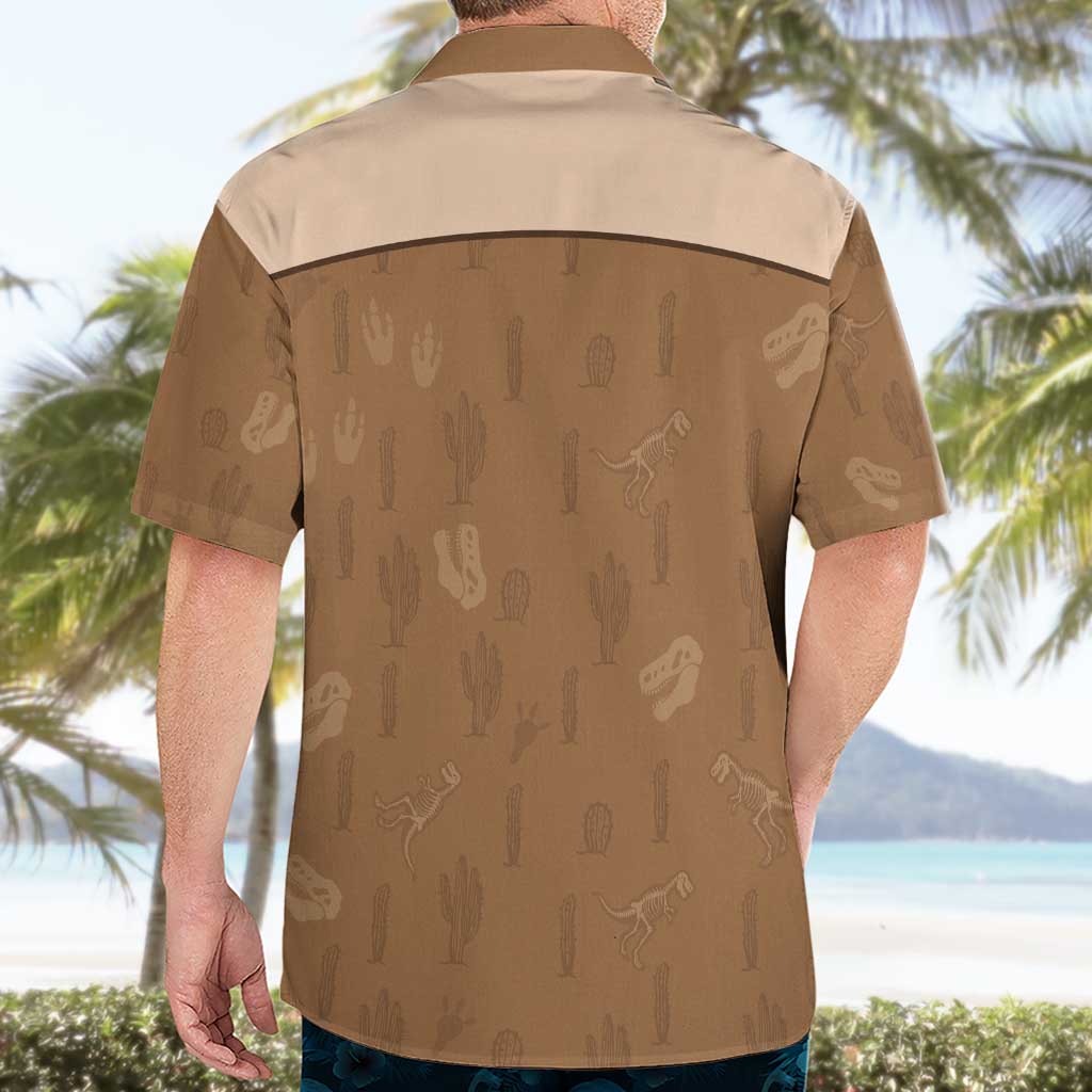 Cowgirl Dinosaur Hawaiian Shirt Retro Western Yoke - Wonder Print Shop