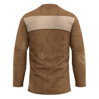 Cowgirl Dinosaur Hockey Jersey Retro Western Yoke - Wonder Print Shop