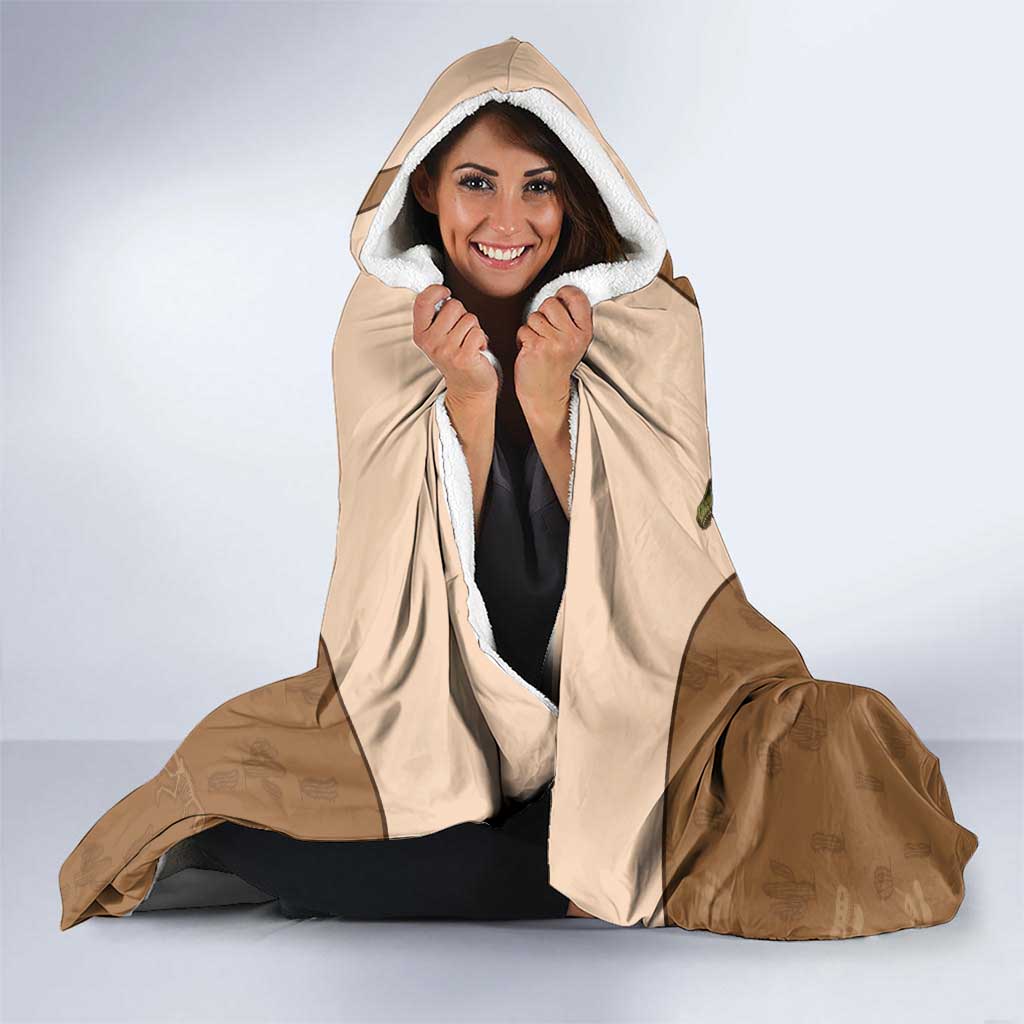 Cowgirl Dinosaur Hooded Blanket Retro Western Yoke - Wonder Print Shop