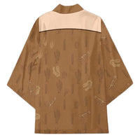 Cowgirl Dinosaur Kimono Retro Western Yoke - Wonder Print Shop