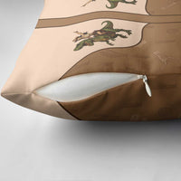 Cowgirl Dinosaur Pillow Cover Retro Western Yoke - Wonder Print Shop