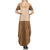 Cowgirl Dinosaur Summer Maxi Dress Retro Western Yoke - Wonder Print Shop