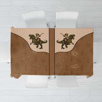 Cowgirl Dinosaur Tablecloth Retro Western Yoke - Wonder Print Shop