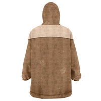 Cowgirl Dinosaur Wearable Blanket Hoodie Retro Western Yoke - Wonder Print Shop