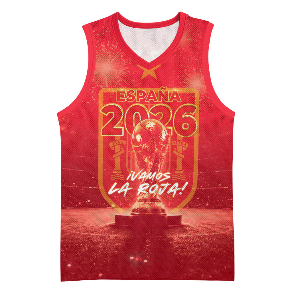 Custom World Football 2026 Spain Basketball Jersey iVamos La Roja
