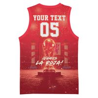 Custom World Football 2026 Spain Basketball Jersey iVamos La Roja