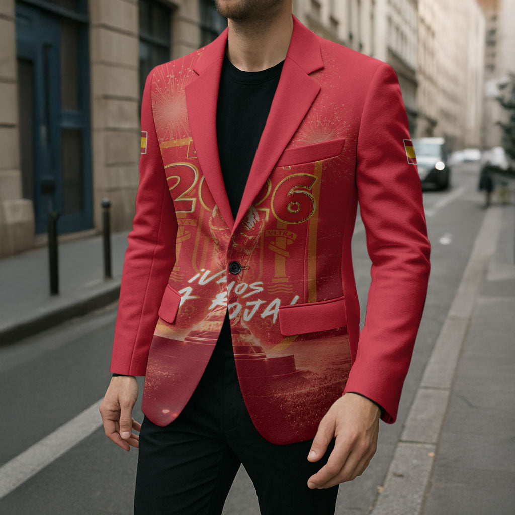 Custom World Football 2026 Spain Blazer iVamos La Roja