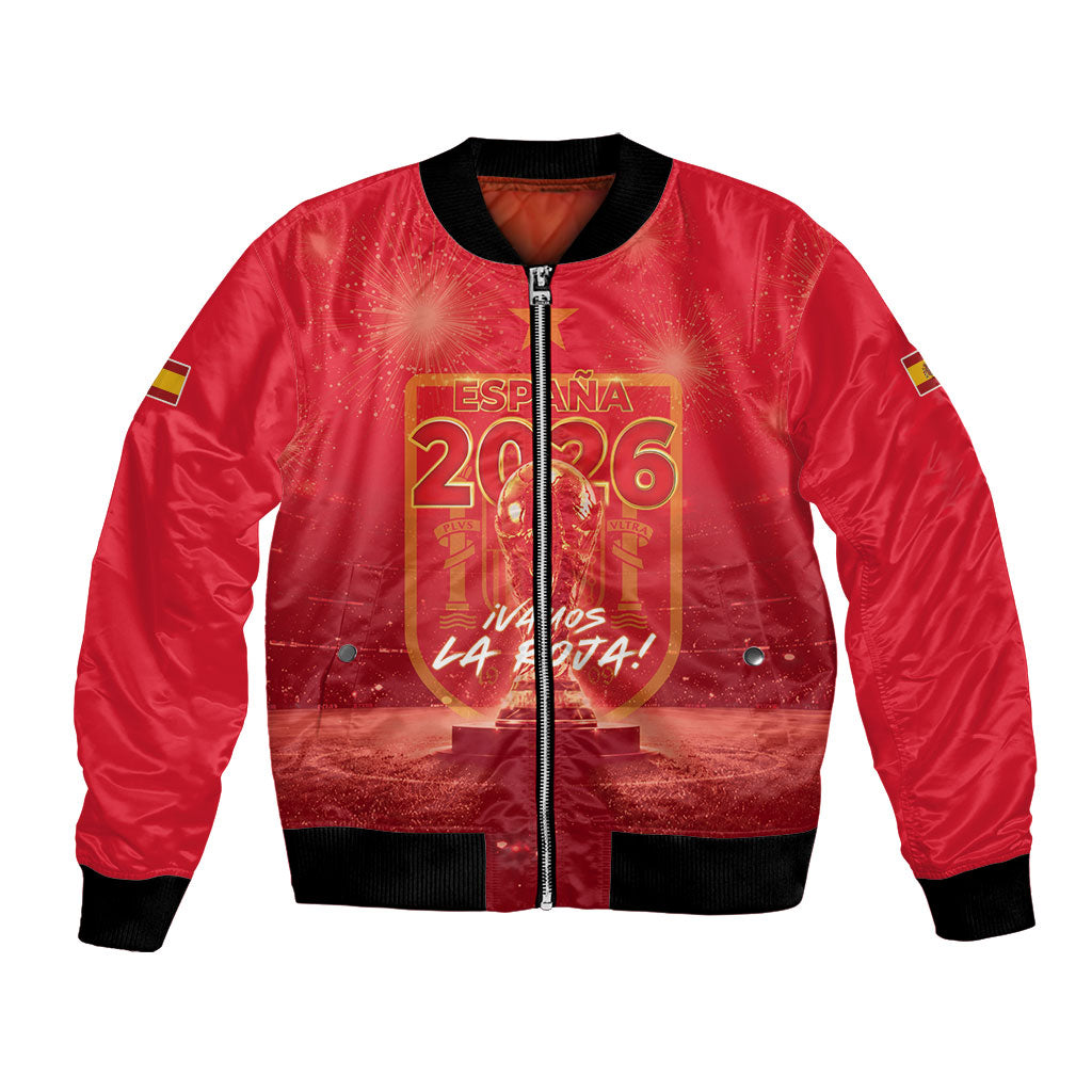 Custom World Football 2026 Spain Bomber Jacket iVamos La Roja
