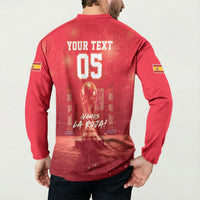 Custom World Football 2026 Spain Button Sweatshirt iVamos La Roja