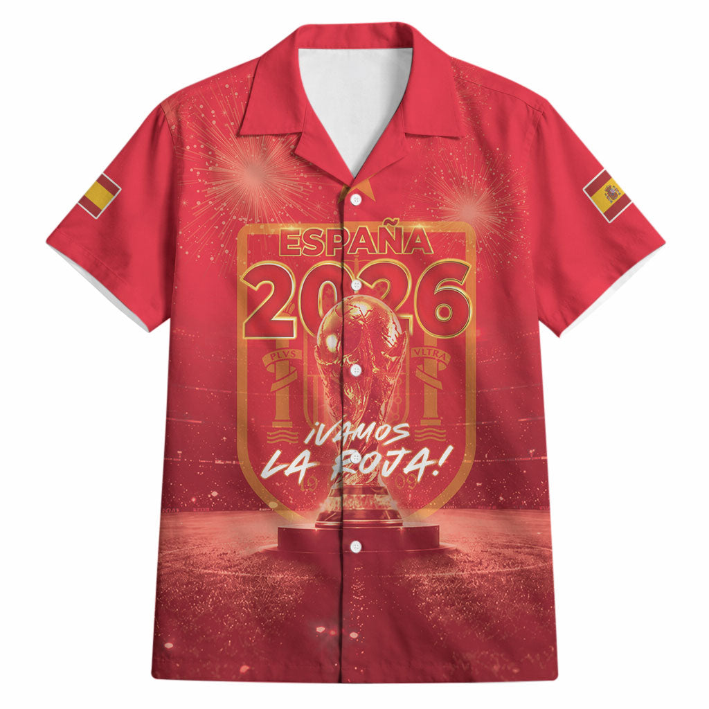 Custom World Football 2026 Spain Hawaiian Shirt iVamos La Roja