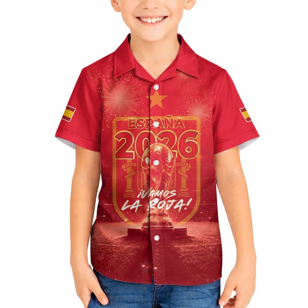 Custom World Football 2026 Spain Hawaiian Shirt iVamos La Roja